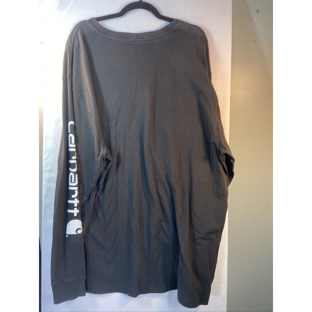 CARHARTT MENS 2XL LOOSE FIT BLACK LONG SLEEVE T SHIRT